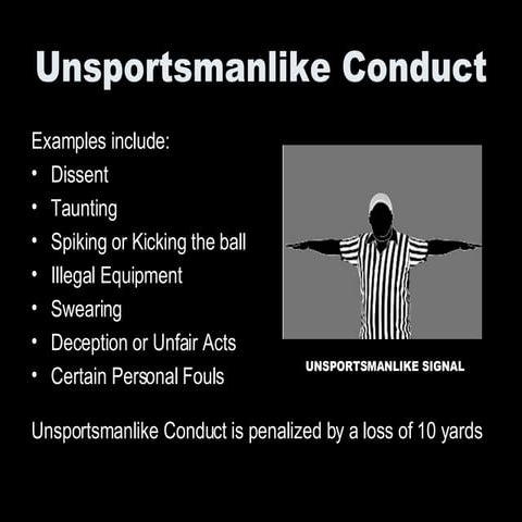 Unsportsmanlike Conduct
