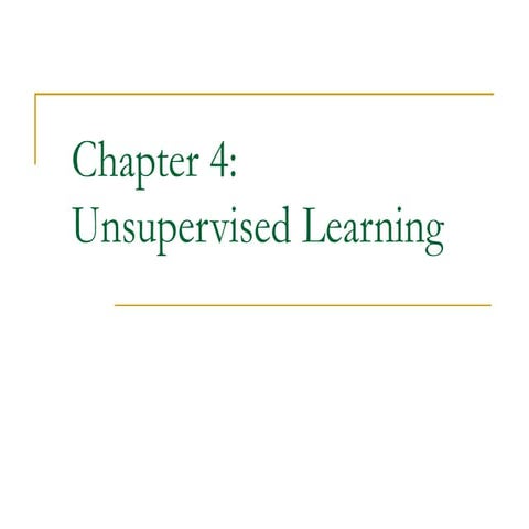 unsupervised-learning AI information and analytics