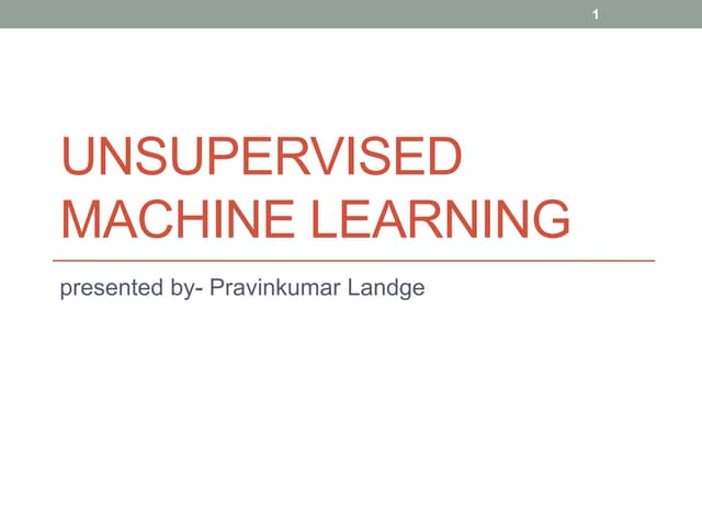 Unsupervised learning (clustering)