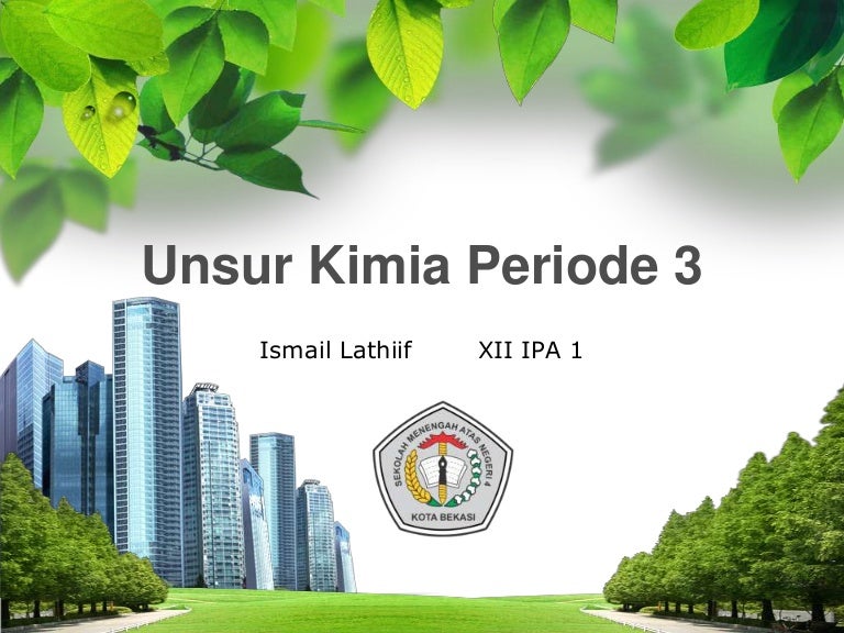 Unsur kimia periode ke 3.ppt presentation SlideShare