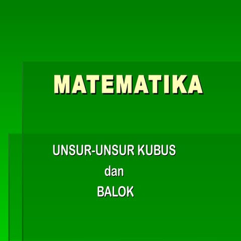Unsur kubus   balok[bukahalaman]