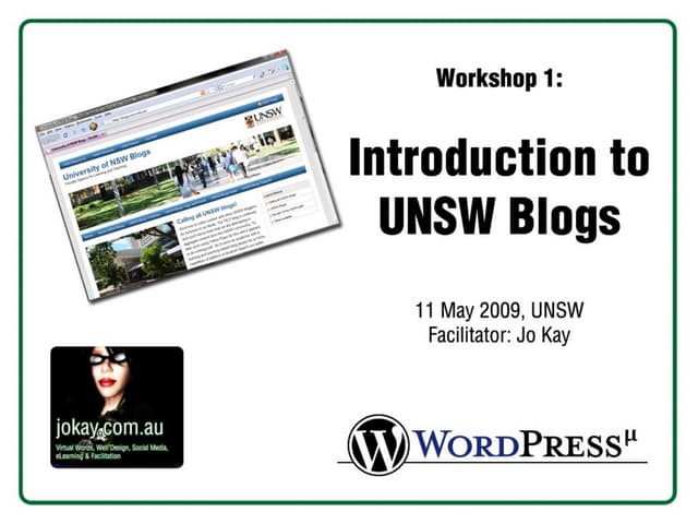 Introduction to UNSW Blogs