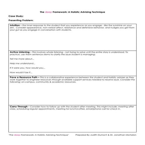 #UNTAdv14 The DEEP Framework Case Study