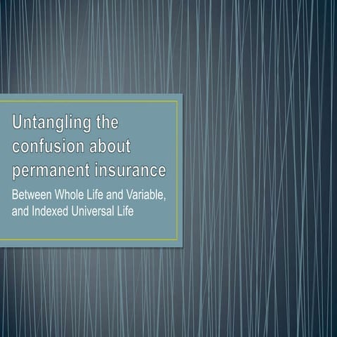 What is the difference between Whole Life and Indexed Universal Life for Reti...