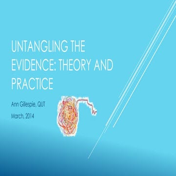Untangling the evidence : theory and practice
