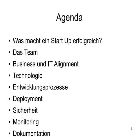 Was macht ein Start Up erfolgreich?