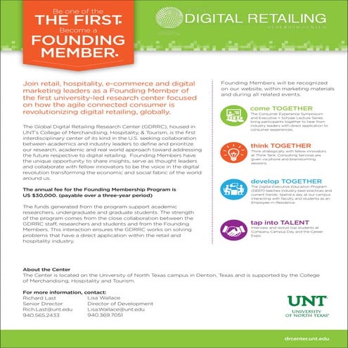 UNT GLOBAL DIGITAL RETAILING CENTER