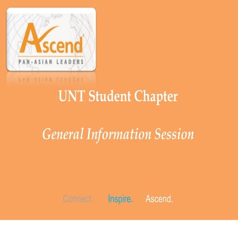 UNT Ascend General Information