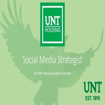 UNT Housing Social Media Strategist