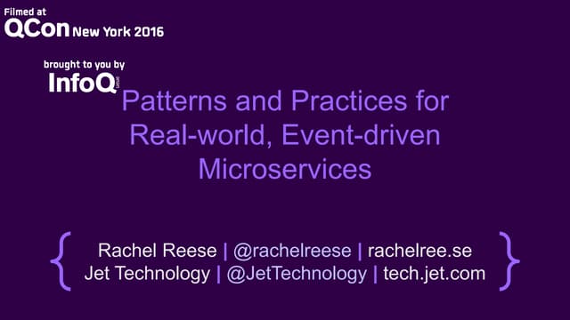 Patterns & Practices for Cloud-based Microservices