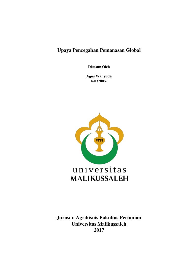 Makalah Upaya Pencegahan Pemanasan Global Makalah Upaya Pencegahan Pemanasan Global