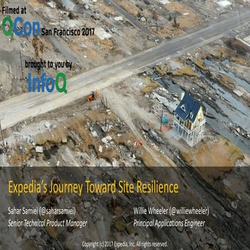 Expedia's Journey toward Site Resiliency