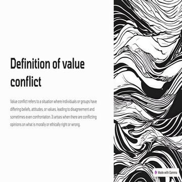 Conflict of values  (Types of value conflicts)