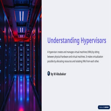 complete understanding of VMware and virtual server