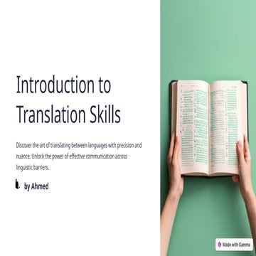 Untitled translation skills presentation