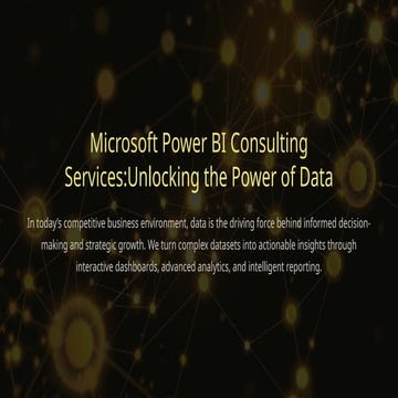 Comprehensive Power BI Consulting for Scalable Solutions | PPTX