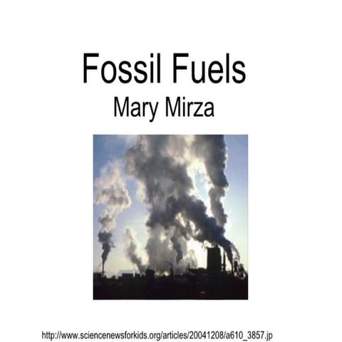 Fossil Fuels