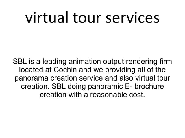 virtual tour services