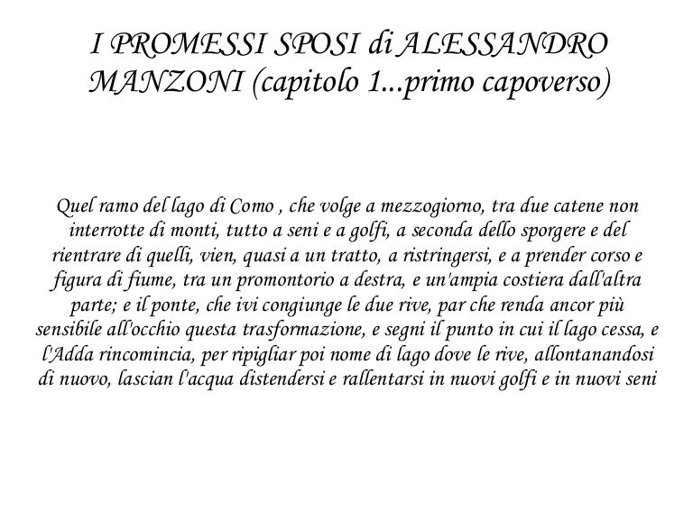 PROMESSI SPOSI esercizio 4 info PROMESSI SPOSI esercizio 4 info