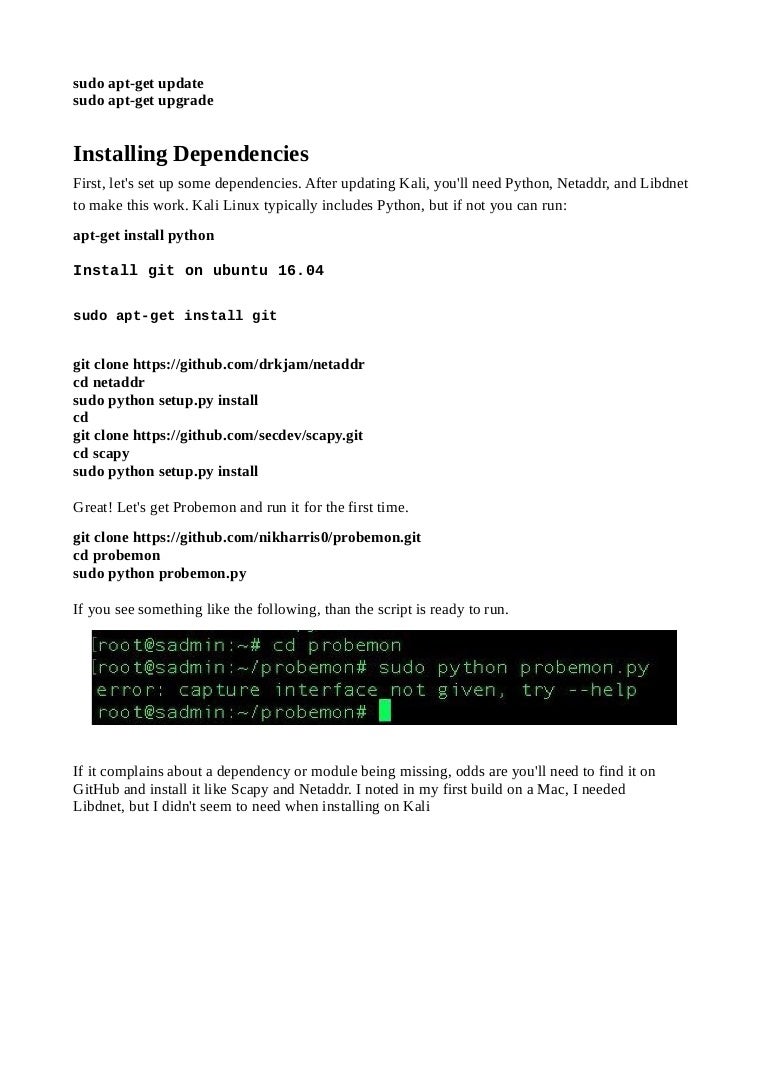 installing scapy