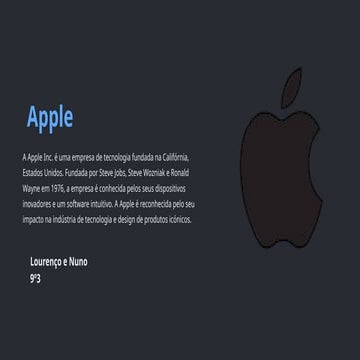 Apresentação - Apple | PPTX