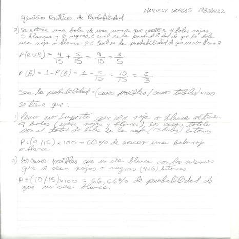 Ejercicios Practicos de Probabilidad