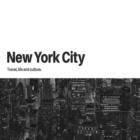 Business Presentation Black & White  Template