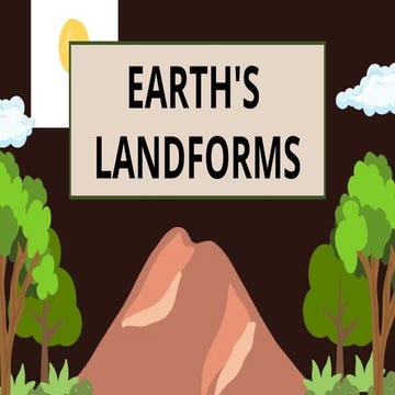 landforms and their definations and examples | PPTX