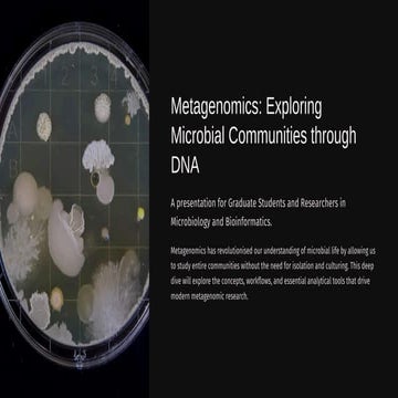 Metagenomics: DNA extraction, library construction, and analysis – Tools and ...