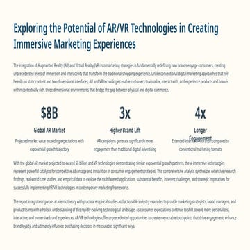 Brief overview of AR / VR in digital marketing | PDF