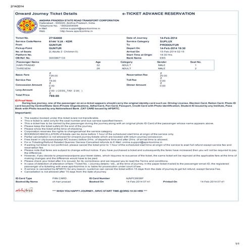 Irctc next generation e ticketing system | PDF