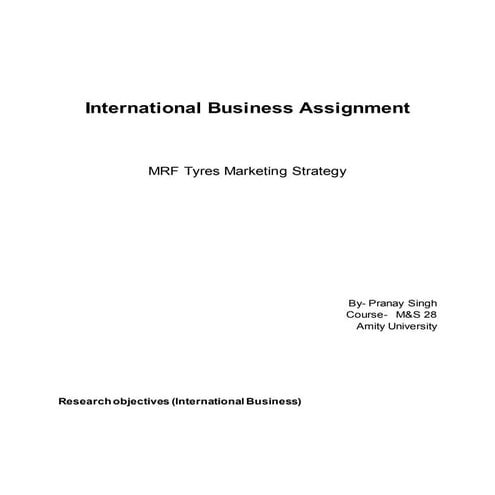 MRF Marketing Strategy