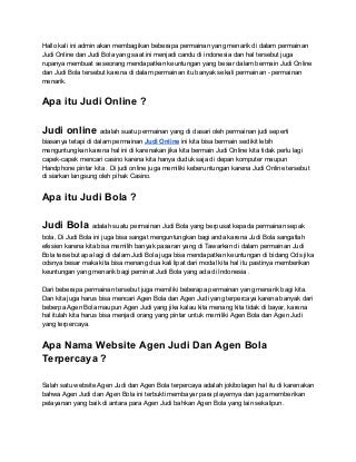 Bola88 - Judi Bola - Sbobet - Judi Online - Agen Bola - Sbobet - Agen Judi