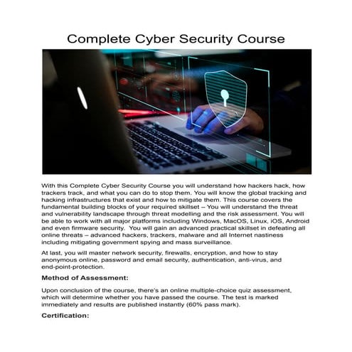 Complete Cyber Security Course