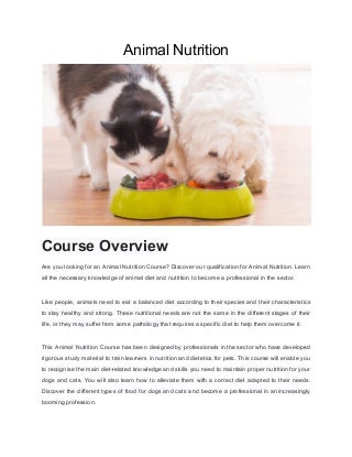 'animal nutrition' on SlideShare