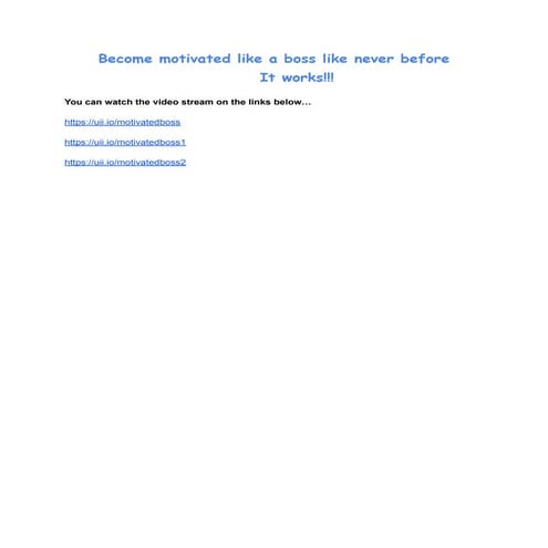 Motivated Boss | PDF