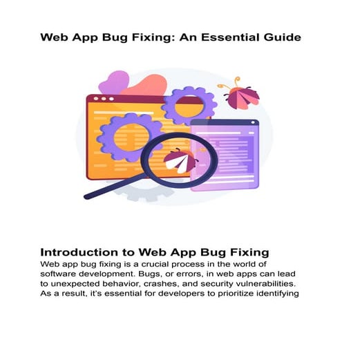 Web App Bug Fixing: An Essential Guide