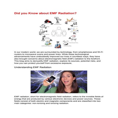 Did you know about EMF radiation?