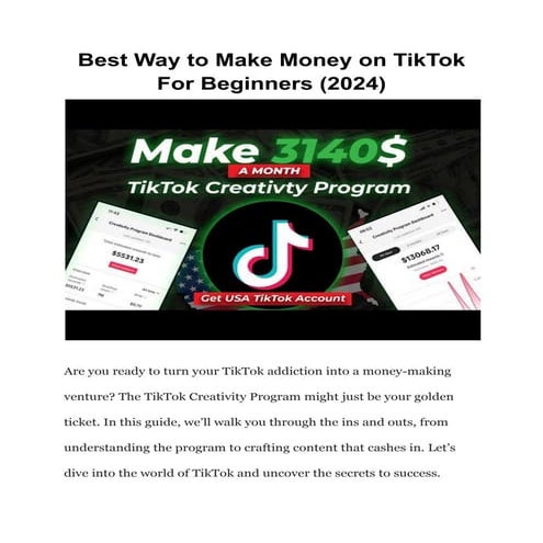 How to Make Money on Tiktok for beginners.pdf