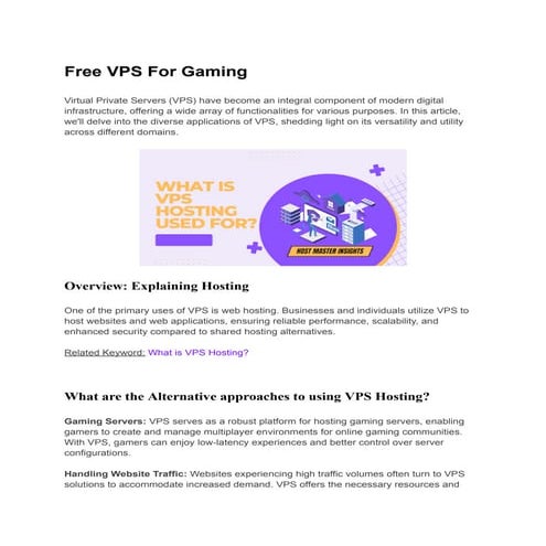 Best VPS  Provider for Gamers in 2024 (Free included)