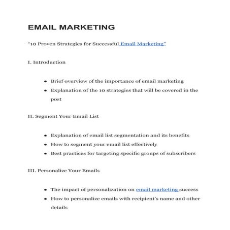Email marketing