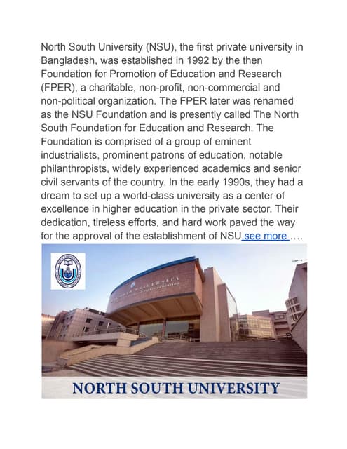 North South University | PDF