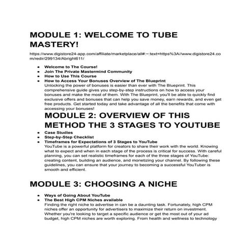 YouTube Mastery and Monetization