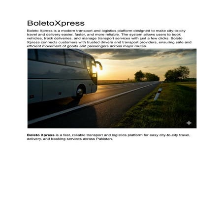 BoletoXpress Fast USA Transport Services