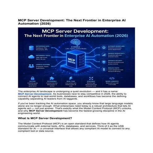 Enterprise MCP Security Guide 2026: Risks and Governance Strategies | PDF