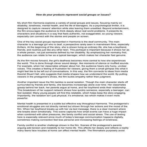 Short Film Script Development Process HARMONIA | PPTX