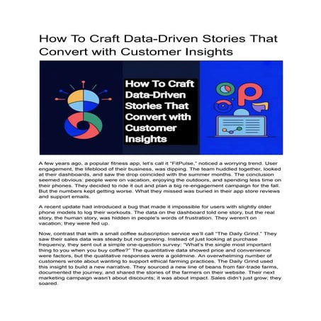 How To Craft Data-Driven Stories That Convert with Customer Insights