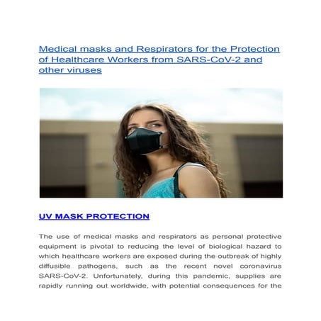 Respiratory protection face masks and respirators | PDF