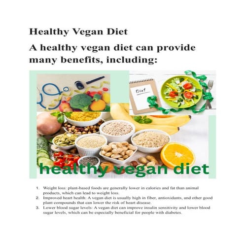 Healthy Vegan Diet | PDF