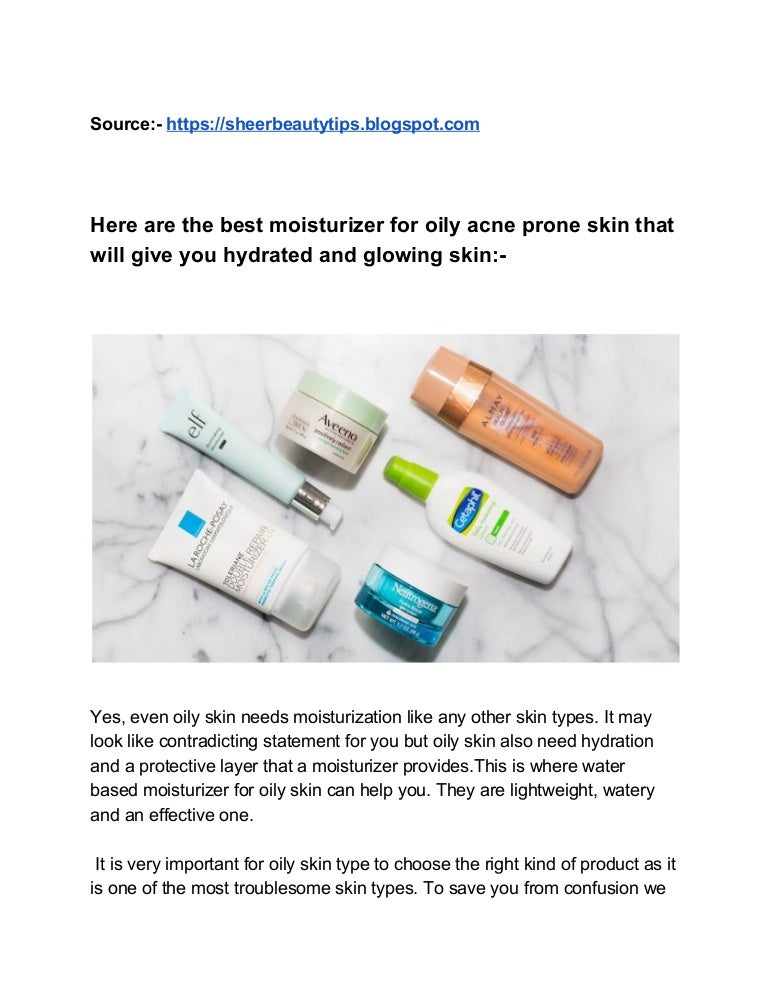 oily skin needs hydration